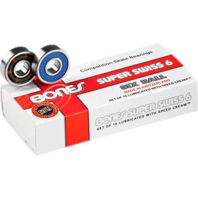 Bones Super Swiss (6) Bearings 16 Pack