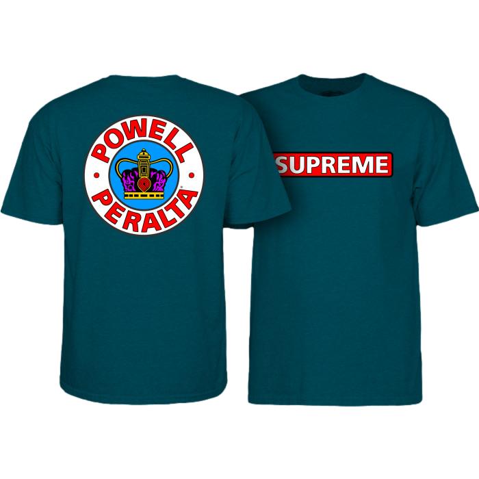 Powell Peralta Supreme Tee Midnight Teal