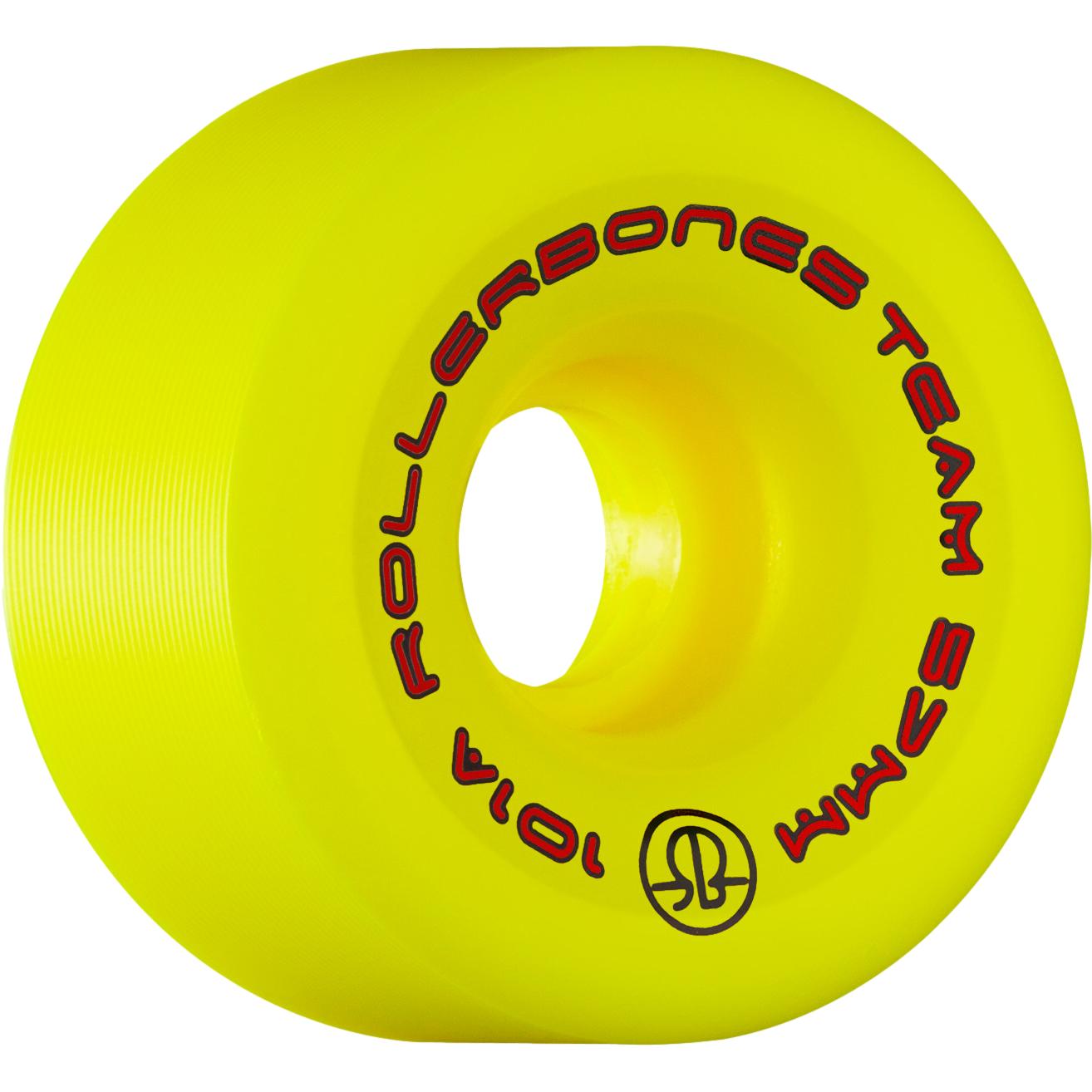 Rollerbones Team Logo 57mm 101A 8pk Yellow