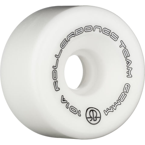 Rollerbones Team Logo 62mm 101A 8pk White