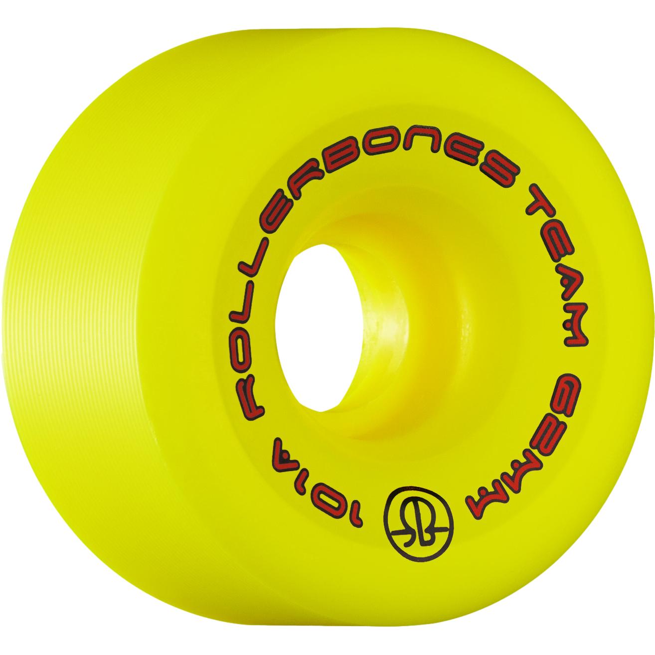 Rollerbones Team Logo 62mm 101A 8pk Yellow