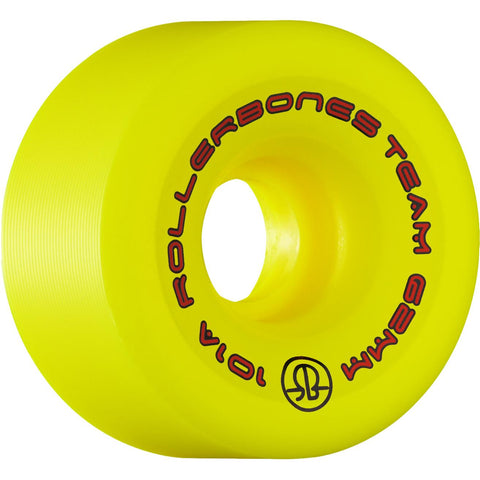 Rollerbones Team Logo 62mm 101A 8pk Yellow