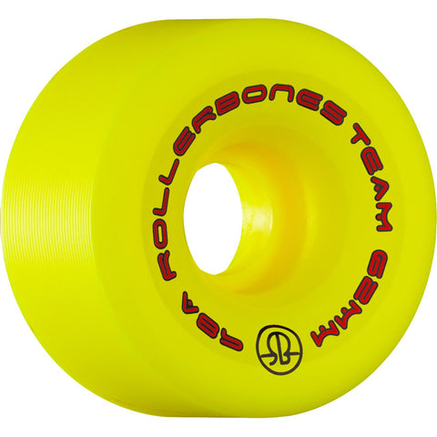 Rollerbones Team Logo 62mm 98A 8pk Yellow