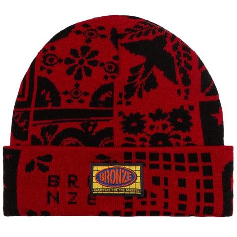 Bronze 56K Azulejo Beanie Red/Black