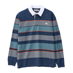 S-Double Variegated Stripe Rugby Navy