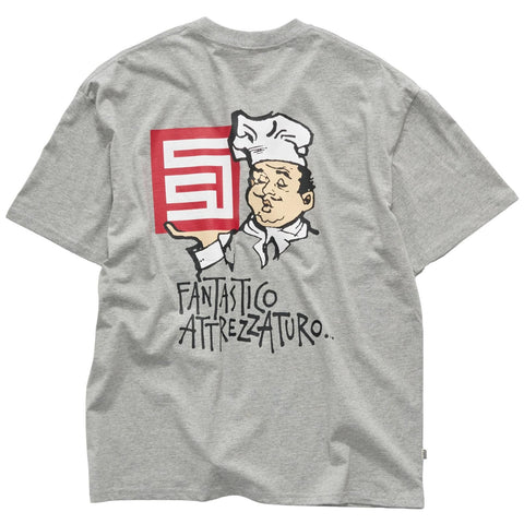 S Double Fantastico Short Sleeve T-Shirt Heather Grey