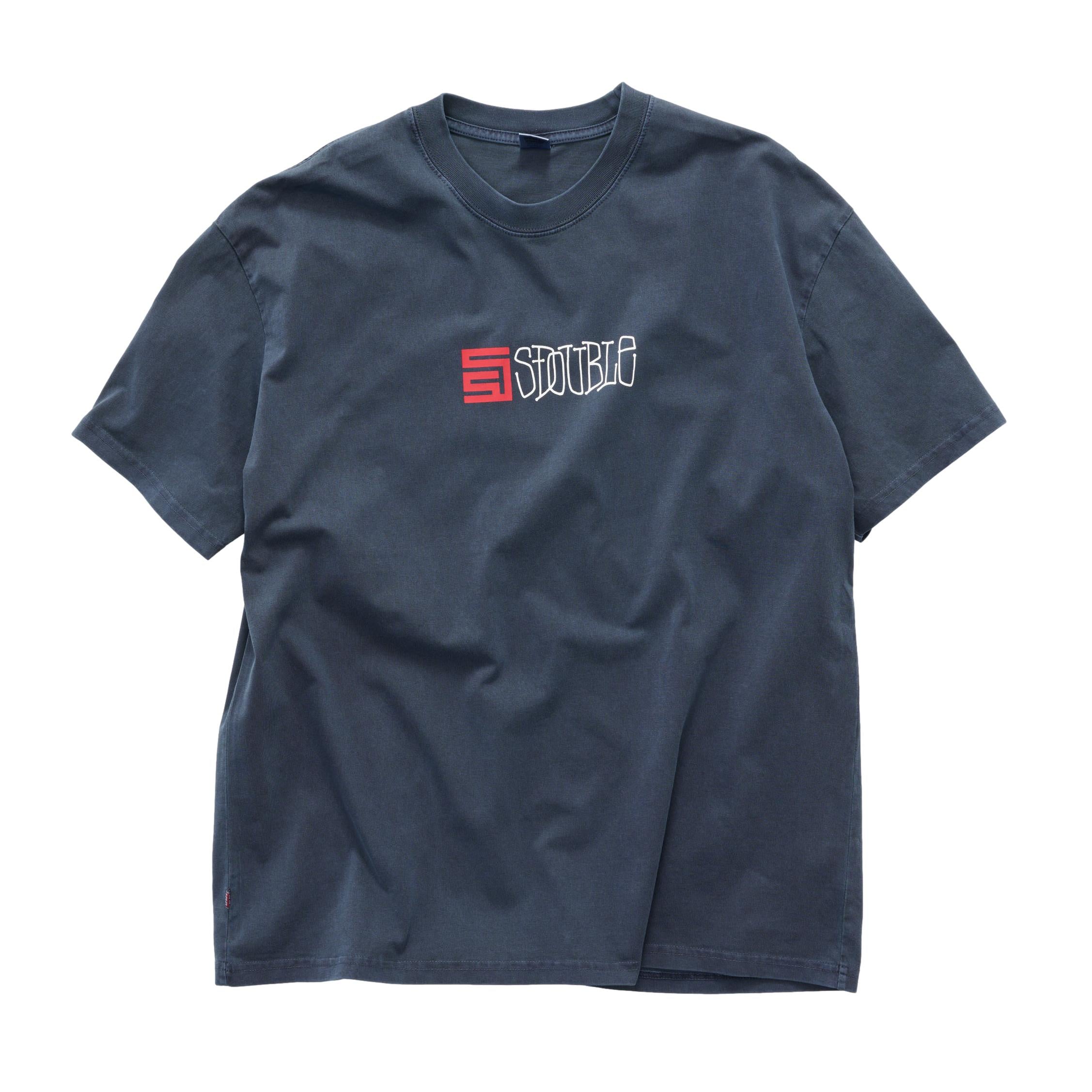 S-Double Timeless T-Shirt Overdye Navy