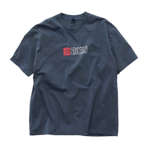 S-Double Timeless T-Shirt Overdye Navy