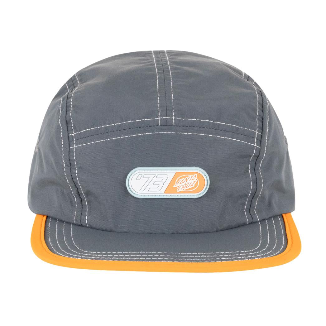 Santa Cruz Oval 73' 5 Panel Cap Dark Grey / Orange