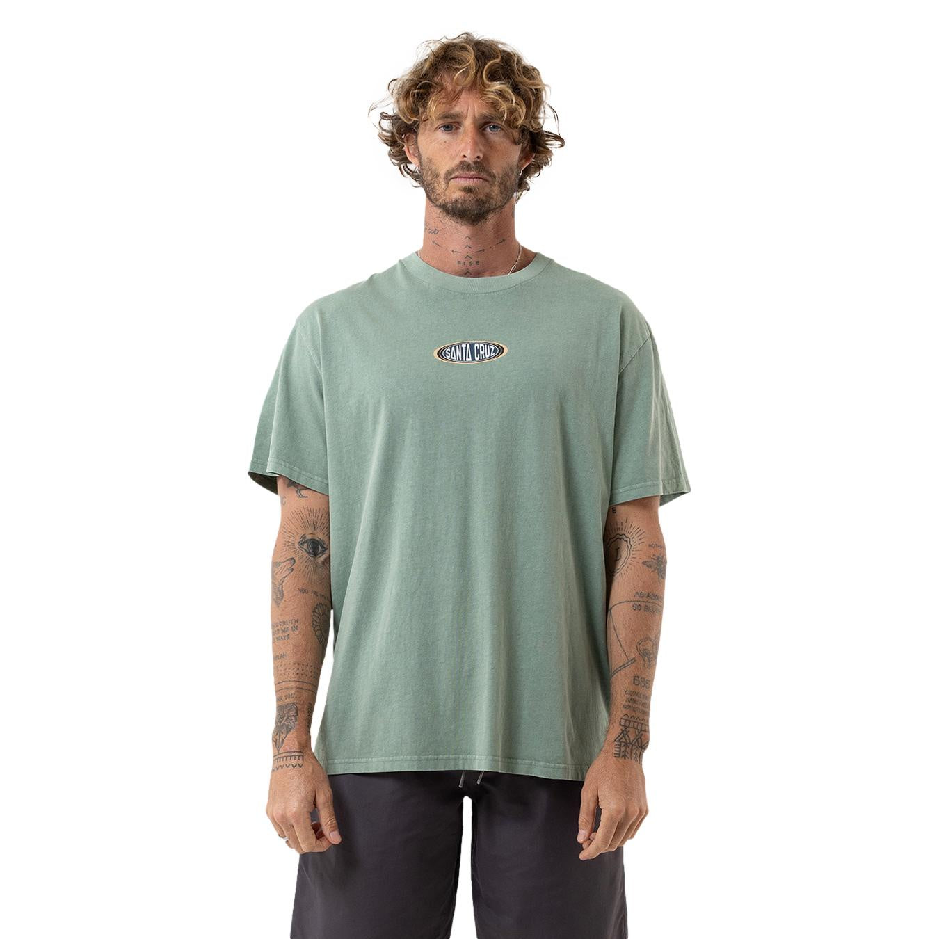 Santa Cruz Region Centre Tee Washed Sage
