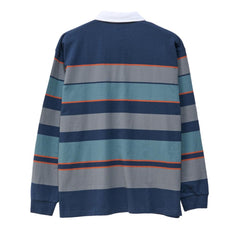 S-Double Variegated Stripe Rugby Navy