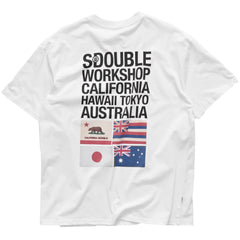 S Double Flags Tee White
