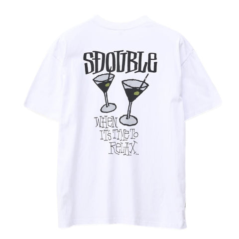 S Double Time to Relax Tee White