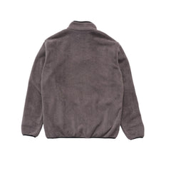 X-Large Stripe Polar Fleece Quarter Zip Mocha