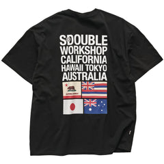 S-Double Flags Tee Black