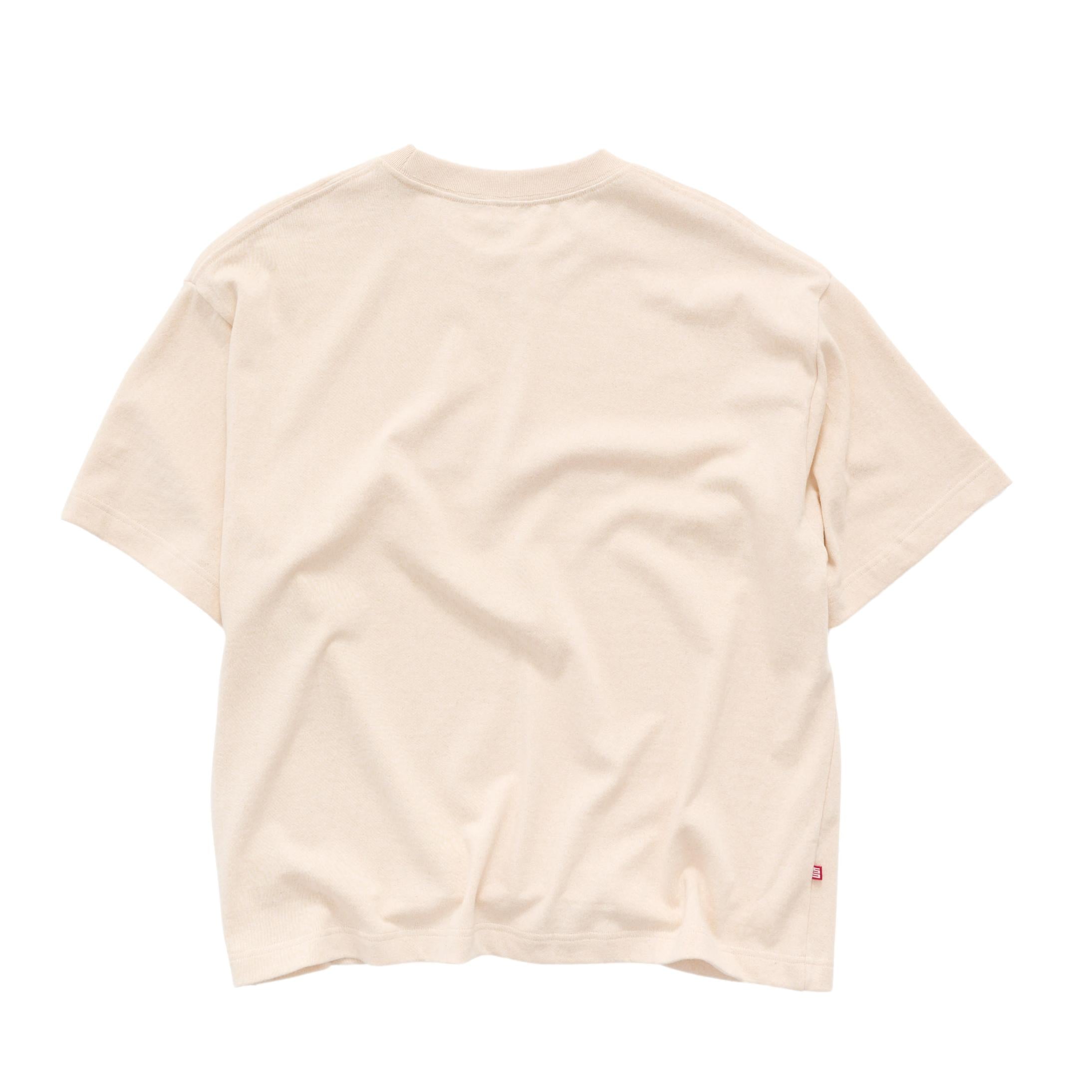 S-Double Stencil Heavy Weight T-Shirt Unbleached