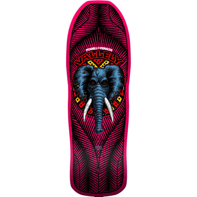 Powell Peralta Mike Vallely Elephant Reissue Skateboard Deck Pink - 9.85 x 30