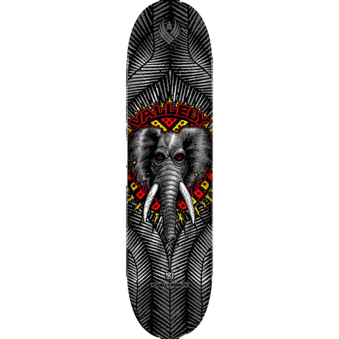 Powell Peralta FLIGHT Mike Vallely Elephant Silver Foil Skateboard Deck - 8.38" K26