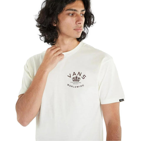 Vans Checkerboard Society Short Sleeve T-Shirt Marshmallow