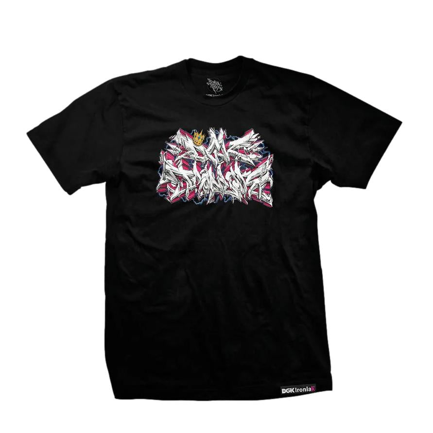 DGK x Ironlak Volts Tee Black