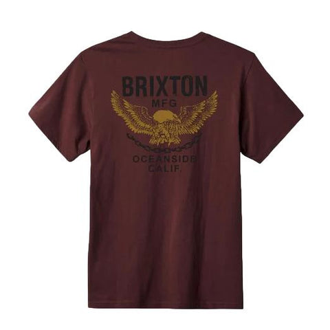Brixton Waller SS T-Shirt Port Worn Wash