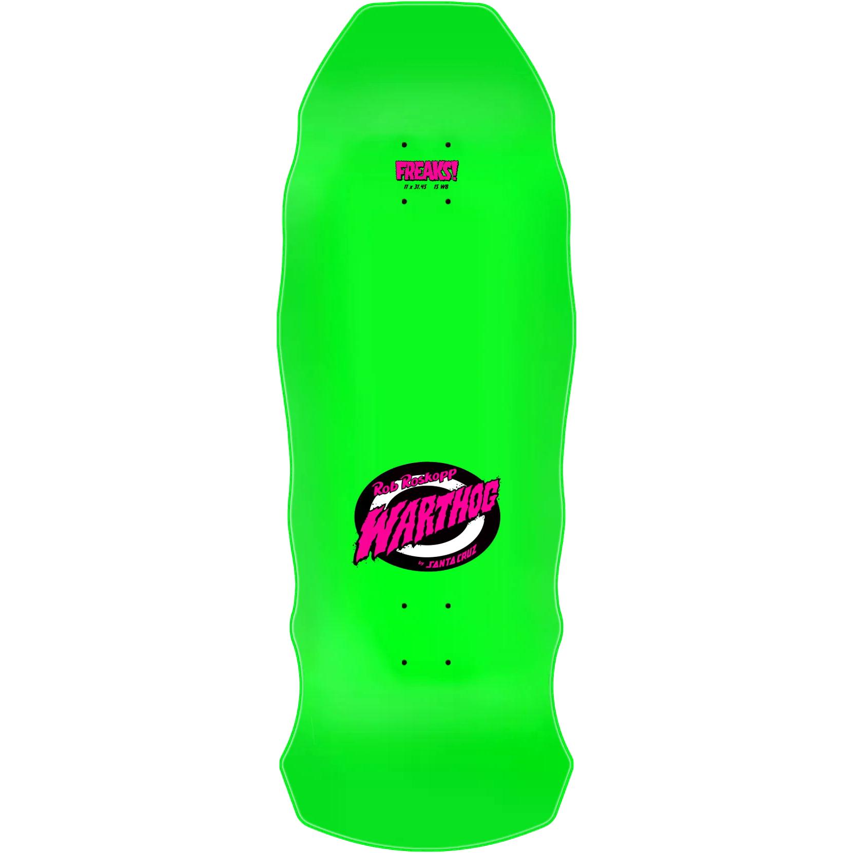 Rob Roskopp Warthog 11in Santa Cruz Freaks Skateboard Deck