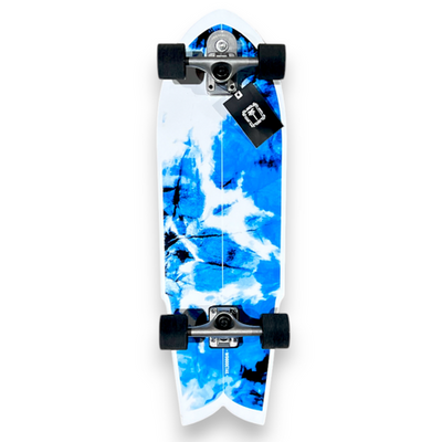 WoodDetail Surfskate Complete 10.25 X 32.5 Lacanau Acid Blue