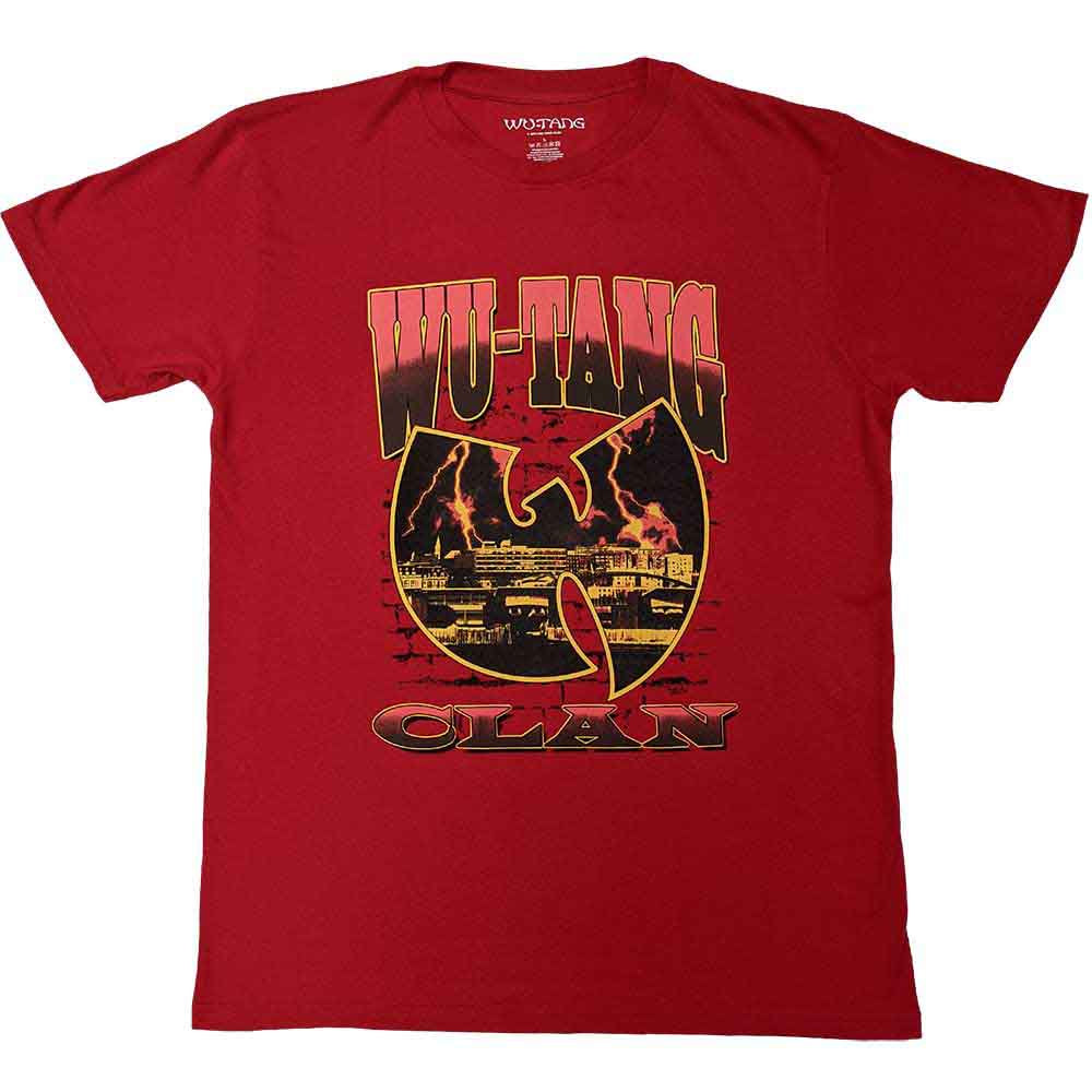 Wu-Tang Clan Unisex T-Shirt: Brick Wall Red