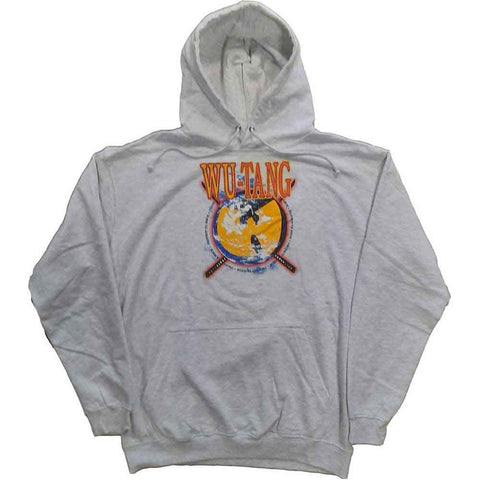 Wu-Tang Clan Unisex Pullover Hoodie: Protect Ya Neck Grey