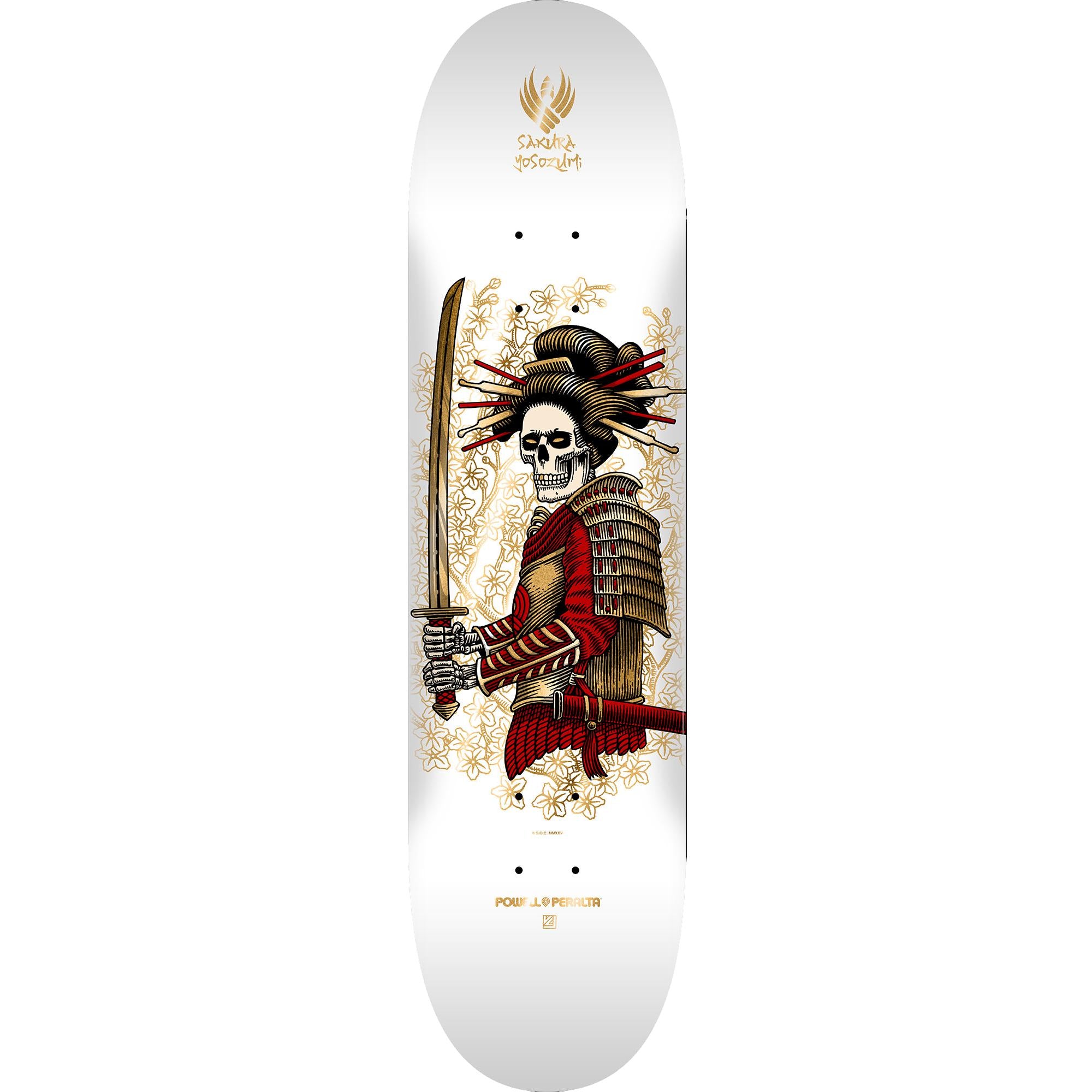 Powell Peralta Pro Sakura Yosozumi Onna-Bugeisha FLIGHT® Skateboard Deck - Shape 243 K20 - 8.25 x 31.95
