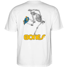 Powell Peralta Skateboard Skeleton T-Shirt White