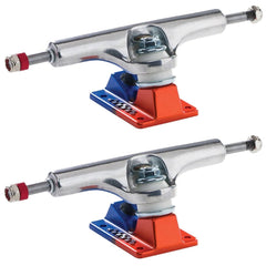 Ace AF1 Skateboard Trucks Polished / Orange /Blue