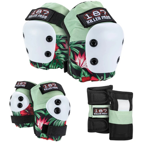 187 Six Pack Protective Pad Set Adult Hibiscus