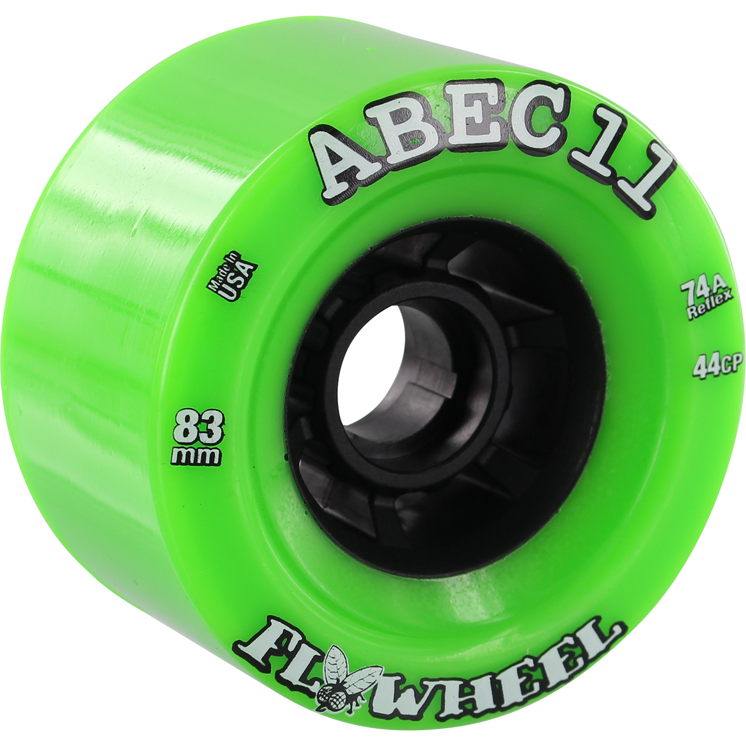 ABEC 11 Refly 83mm 74a Lime Skateboard Wheels 4 Pack