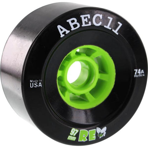 ABEC 11 Refly 97mm 74a Black Skateboard Wheels 4 Pack