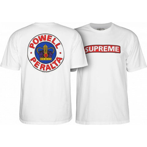 Powell Peralta Supreme Tee White