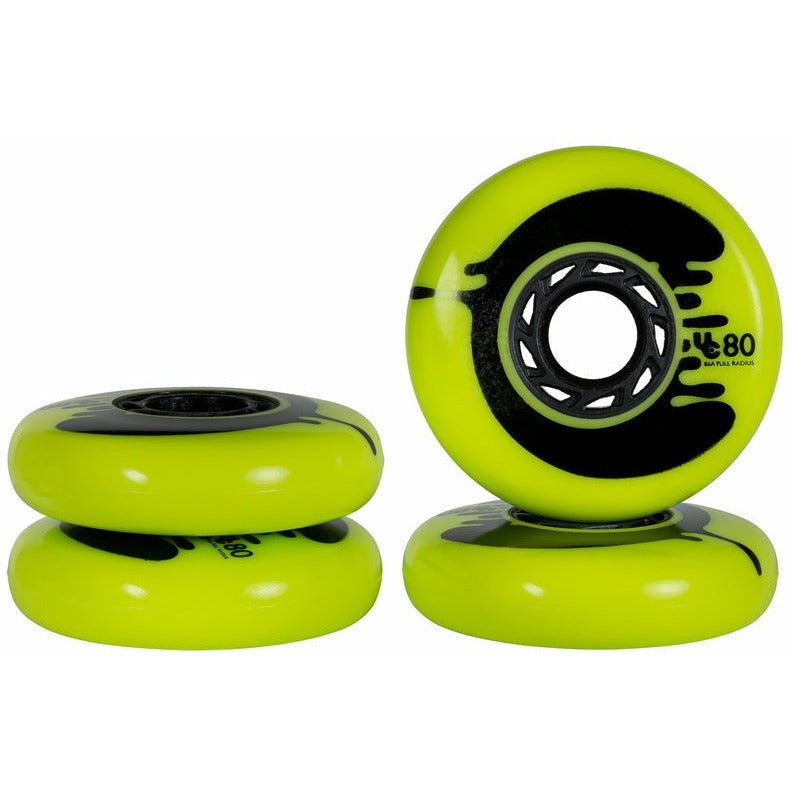 Undercover Wheels Cosmic Rosche Yellow 80mm 86a 4 Pack