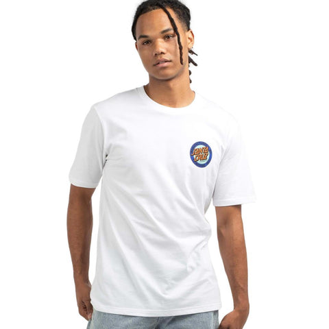 Santa Cruz Mfg Dot Retro T-Shirt White