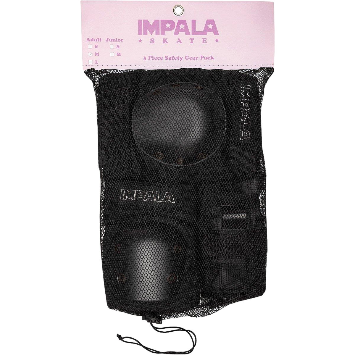 Impala Adult Protective Tripack Padding  Set Black