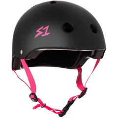 S-One Lifer Black Matte/Pink Straps Helmet