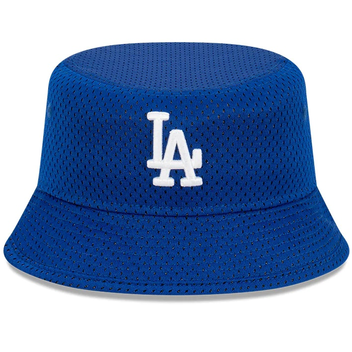 Men's New Era Natural Los Angeles Dodgers Retro Beachin' Bucket Hat