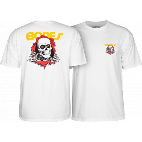 Powell Peralta Bones Ripper Tee White