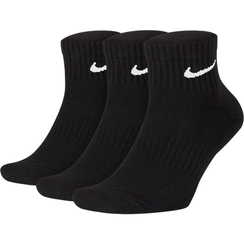 Nike SB Everyday Cushioned Ankle Socks Black 3 Pack