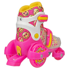 RDS Fun Roll Girls Pink/Yellow Adjustable Roller Skates