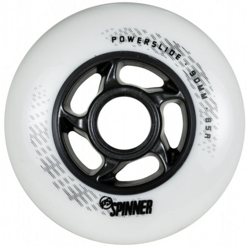 Powerslide Spinner Wheels 90mm 85a Matte White EACH