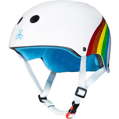 Triple 8 THE Certified Helmet SS Rainbow Sparkle White Limited Edition
