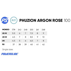 Powerslide Phuzion Argon Rose 80 Inline Skates