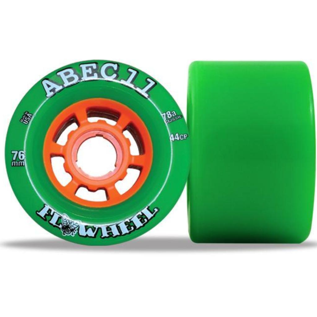 ABEC 11 Flywheel 76mm 78a Skateboard Wheels Green 4 Pack