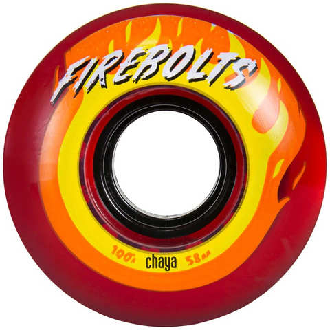 Chaya Firebolt Skate Park Rollerskate Wheels 4 Pack