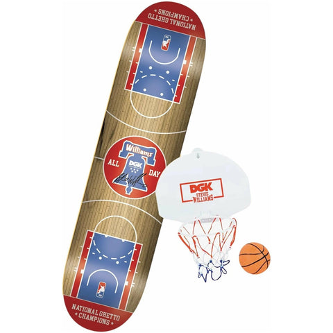 DGK Hoop Dreams Williams Skateboard Deck 8.06 (Includes Hoop + Ball)